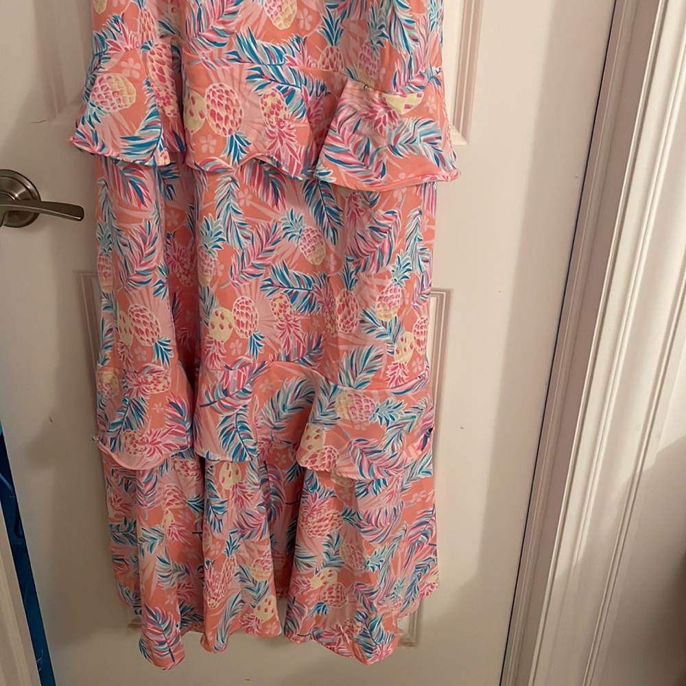 NEW SIMPLY SOUTHERN PINEAPPLE RUFFLE DRESS - MAXI - Picture 6 of 8